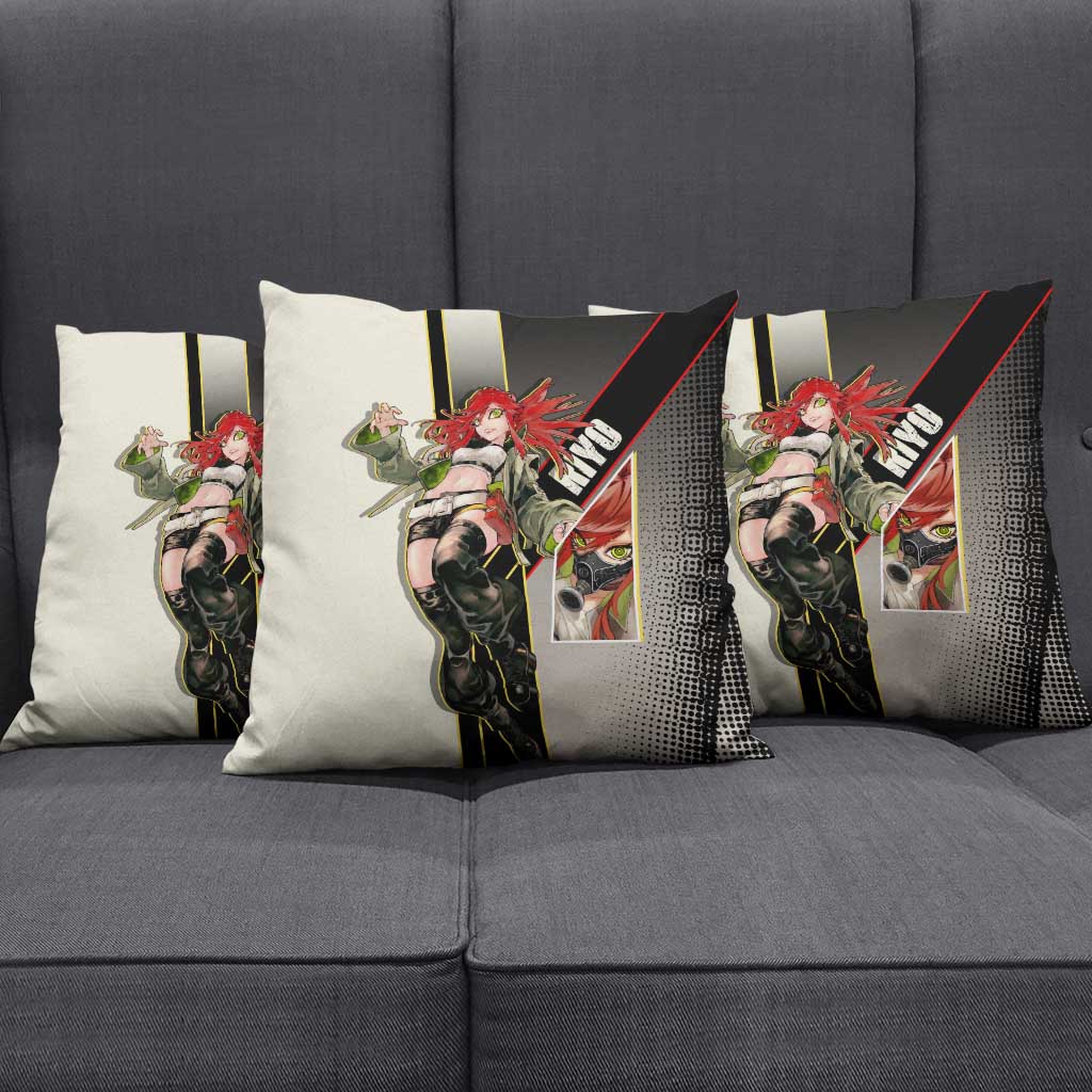Riyo Blade Dancer Pillow Cover Grunge Manga Illustration Style