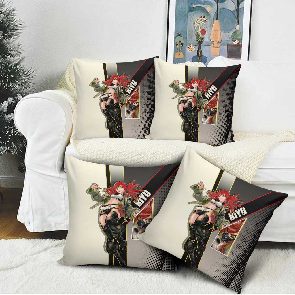 Riyo Blade Dancer Pillow Cover Grunge Manga Illustration Style