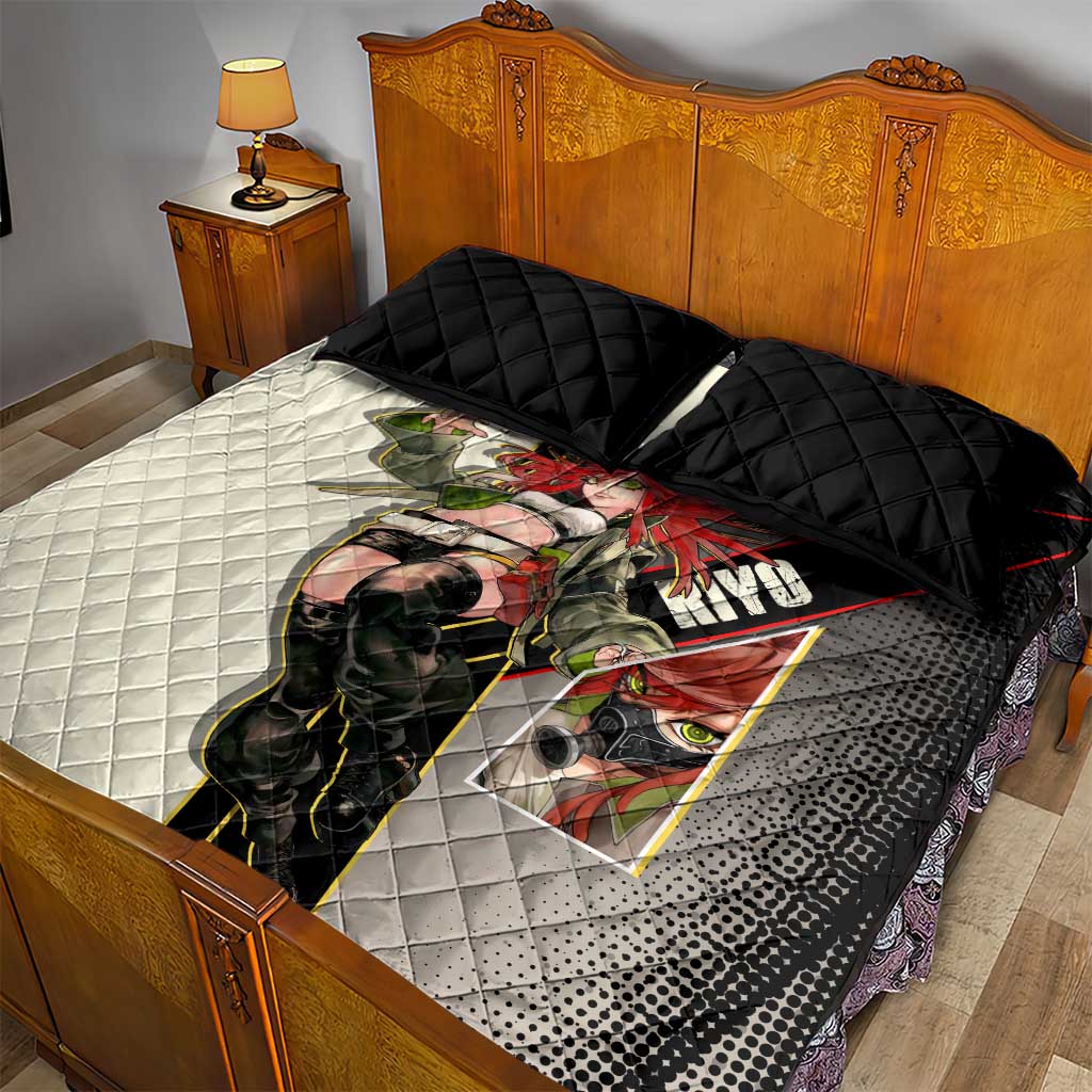 Riyo Blade Dancer Quilt Bed Set Grunge Manga Illustration Style