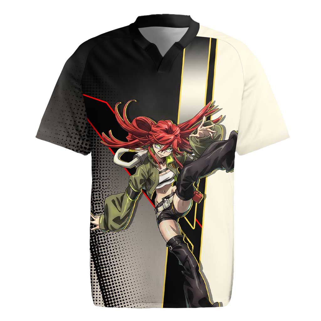 Riyo Blade Dancer Rugby Jersey Grunge Manga Illustration Style
