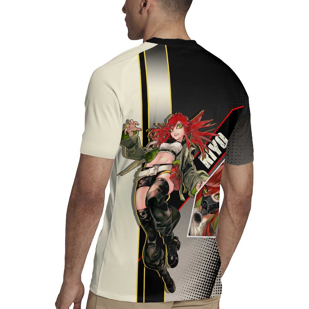 Riyo Blade Dancer Rugby Jersey Grunge Manga Illustration Style