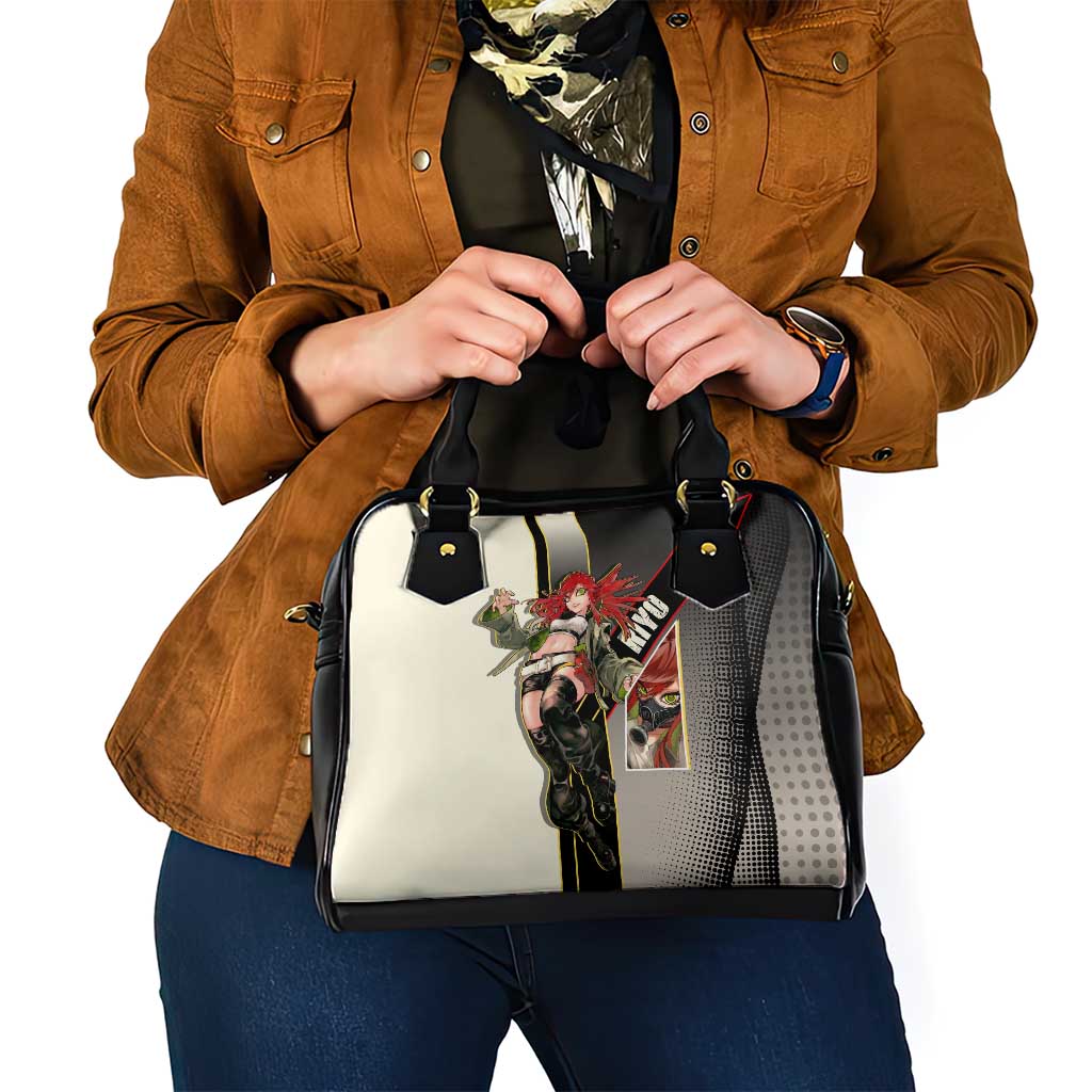 Riyo Blade Dancer Shoulder Handbag Grunge Manga Illustration Style