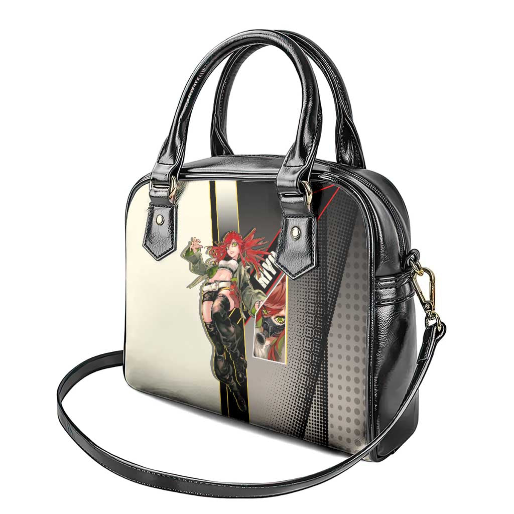 Riyo Blade Dancer Shoulder Handbag Grunge Manga Illustration Style