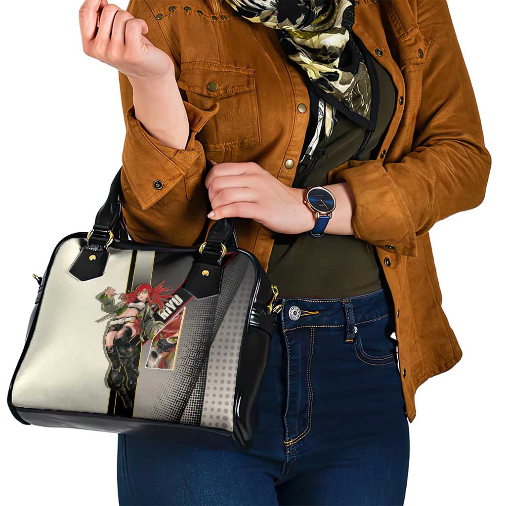 Riyo Blade Dancer Shoulder Handbag Grunge Manga Illustration Style