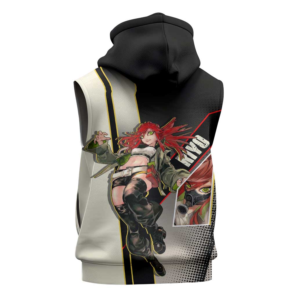 Riyo Blade Dancer Sleeveless Hoodie Grunge Manga Illustration Style