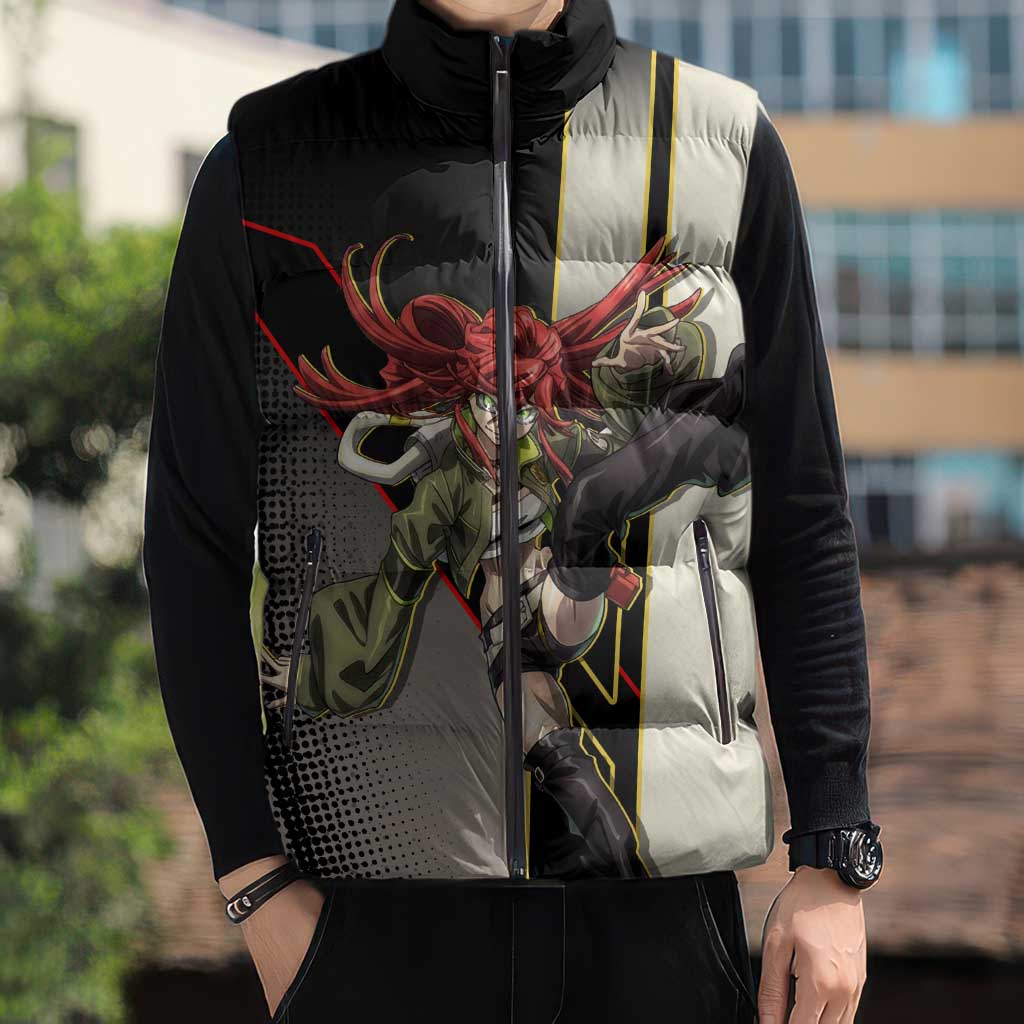 Riyo Blade Dancer Sleeveless Puffer Jacket Grunge Manga Illustration Style