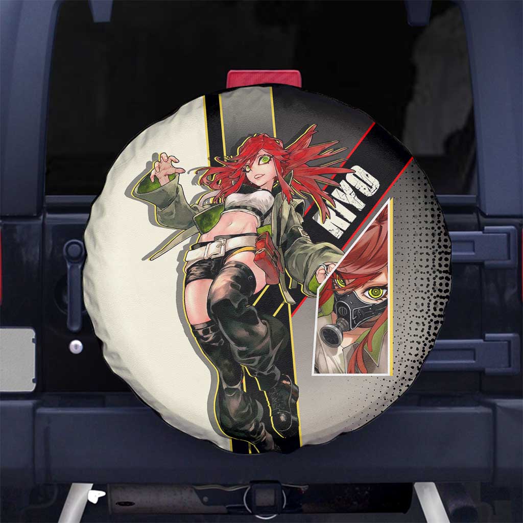 Riyo Blade Dancer Spare Tire Cover Grunge Manga Illustration Style