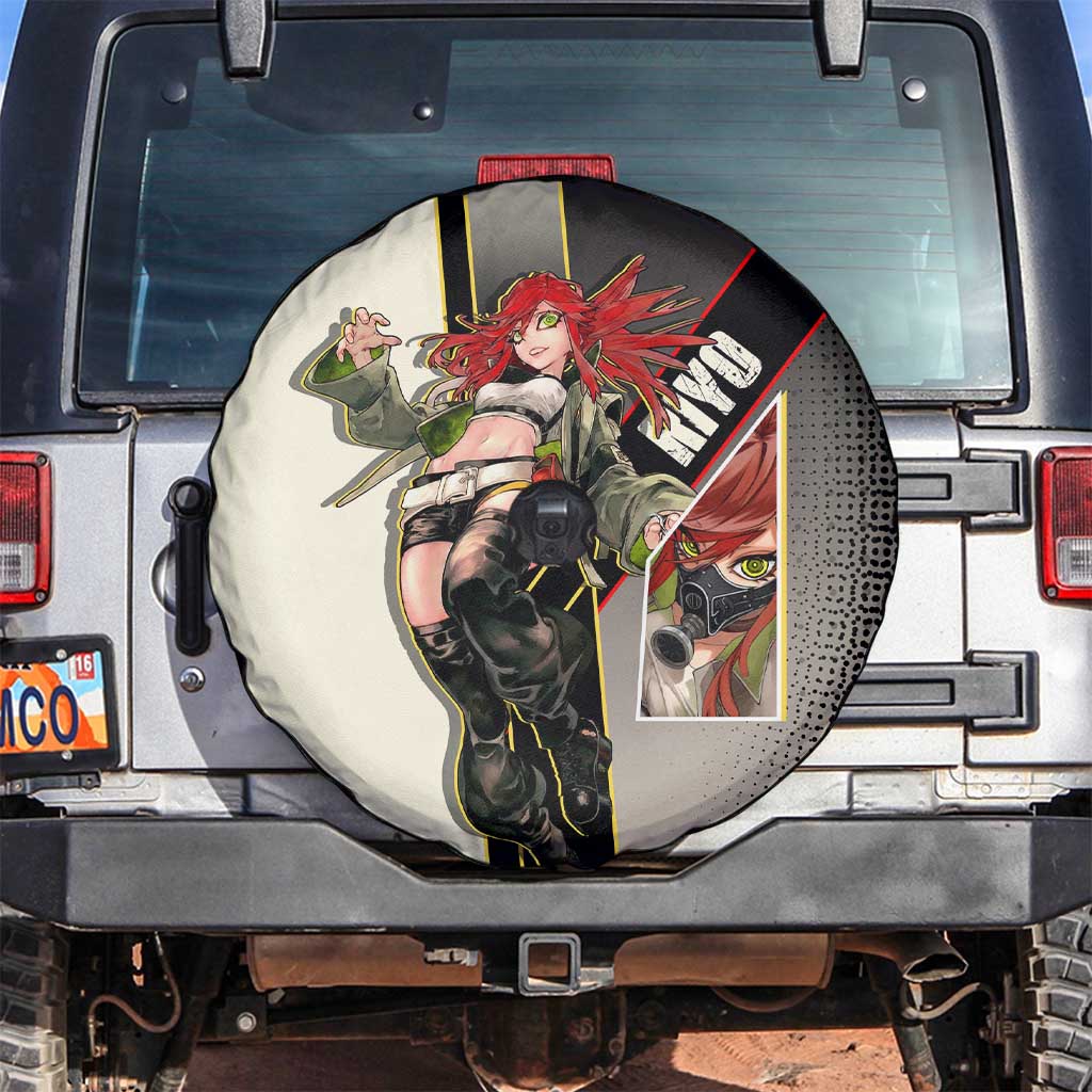 Riyo Blade Dancer Spare Tire Cover Grunge Manga Illustration Style