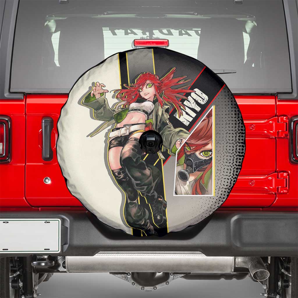 Riyo Blade Dancer Spare Tire Cover Grunge Manga Illustration Style