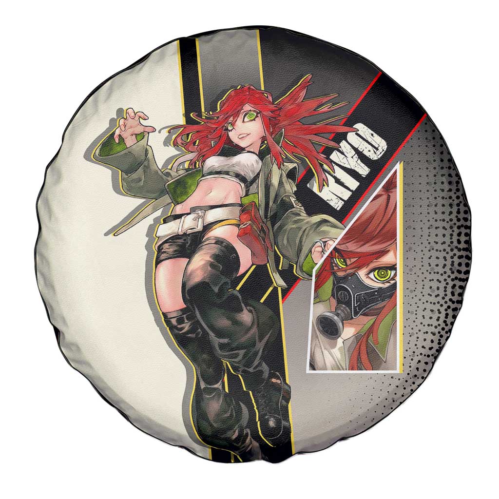 Riyo Blade Dancer Spare Tire Cover Grunge Manga Illustration Style