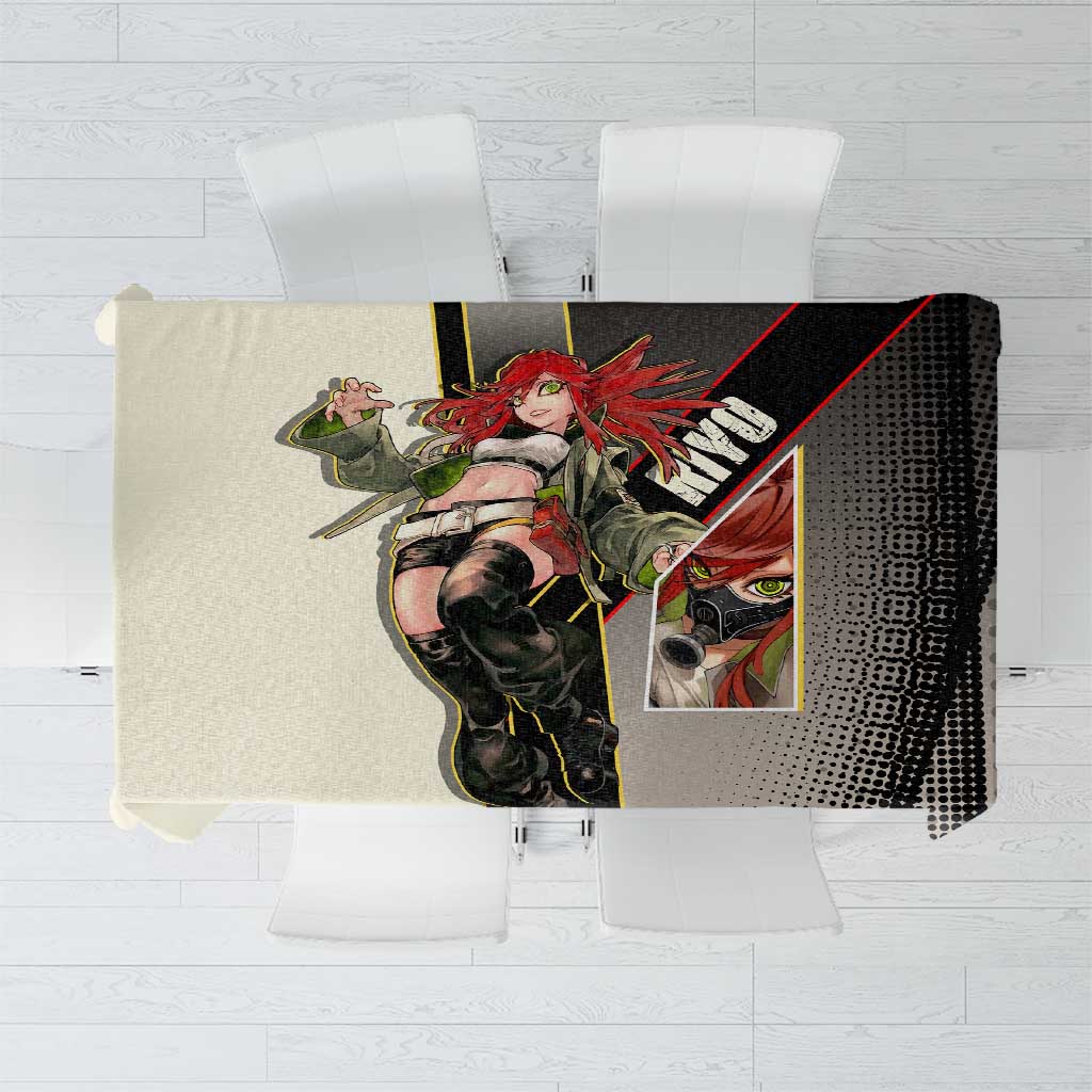 Riyo Blade Dancer Tablecloth Grunge Manga Illustration Style
