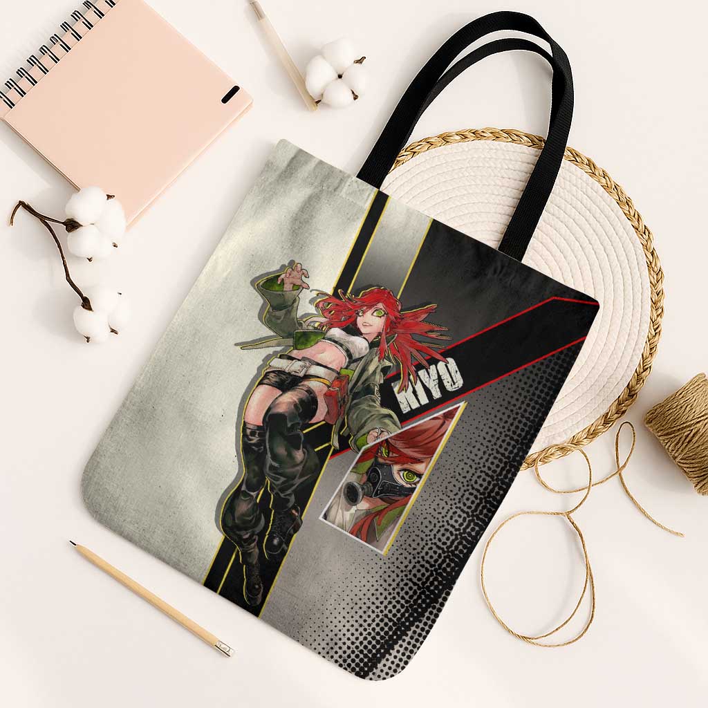 Riyo Blade Dancer Tote Bag Grunge Manga Illustration Style