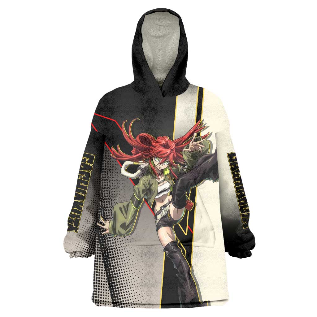 Riyo Blade Dancer Wearable Blanket Hoodie Grunge Manga Illustration Style