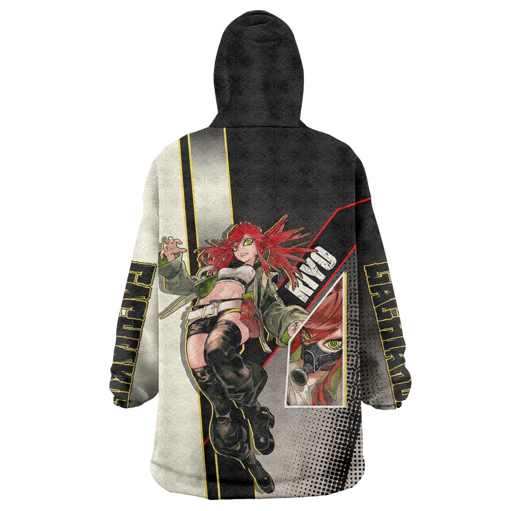 Riyo Blade Dancer Wearable Blanket Hoodie Grunge Manga Illustration Style