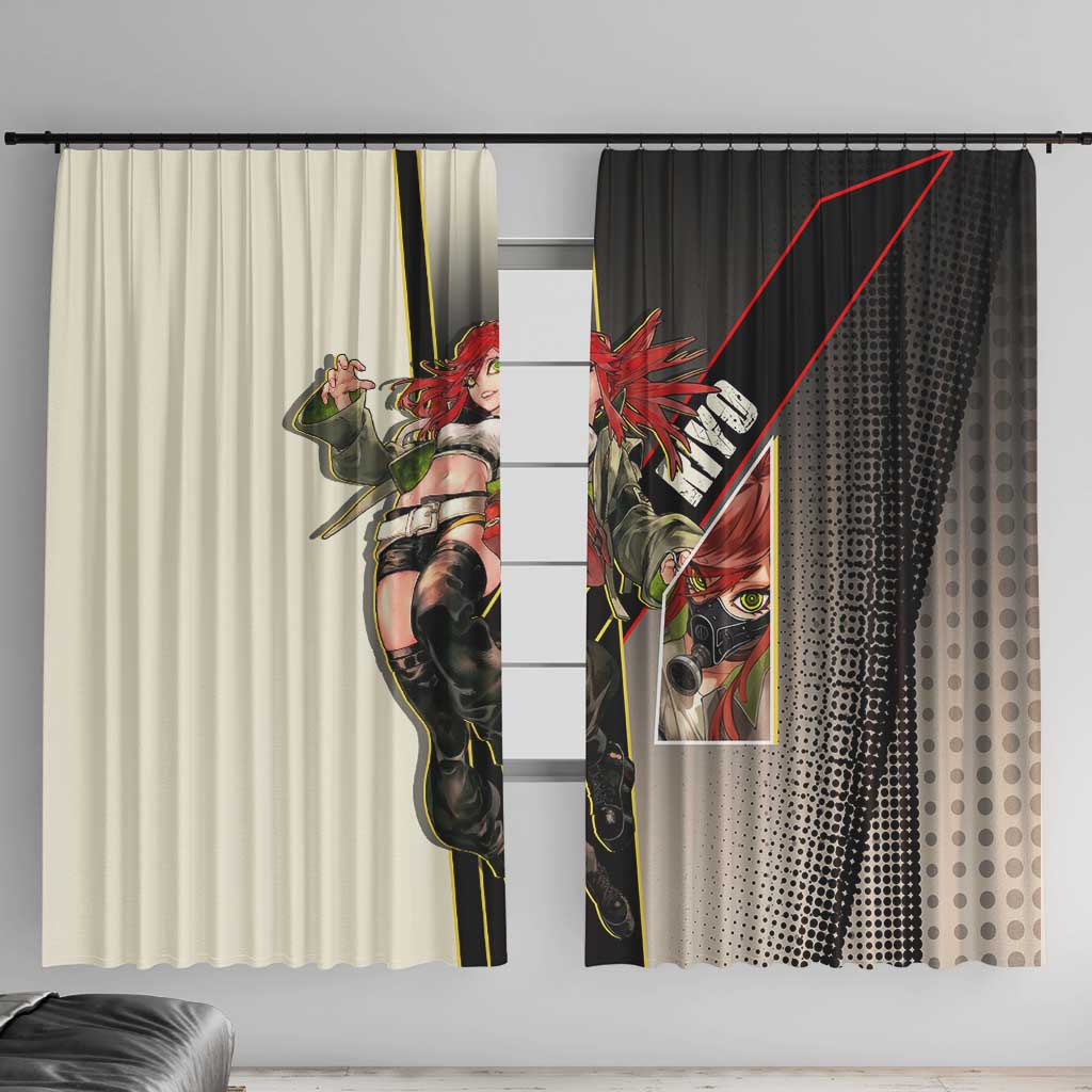 Riyo Blade Dancer Window Curtain Grunge Manga Illustration Style