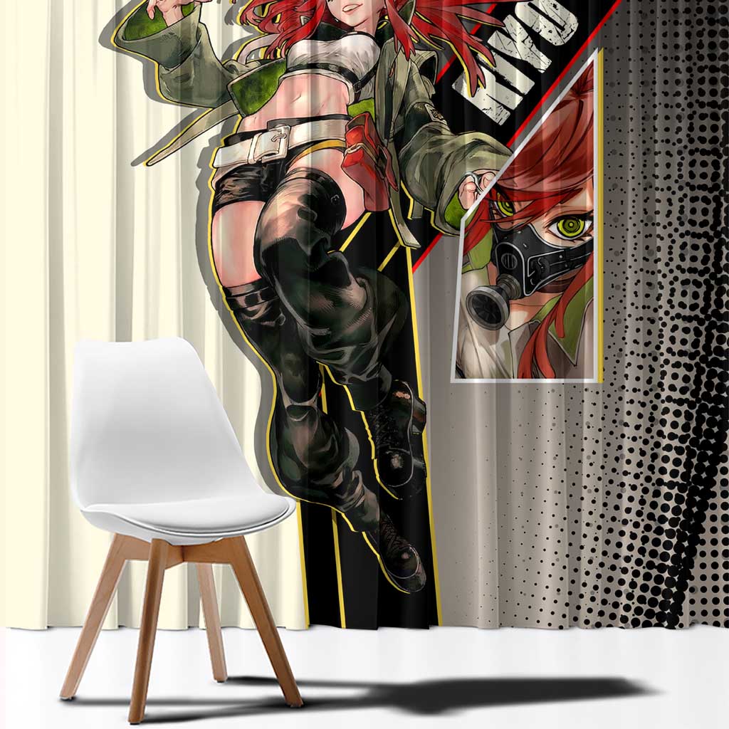 Riyo Blade Dancer Window Curtain Grunge Manga Illustration Style