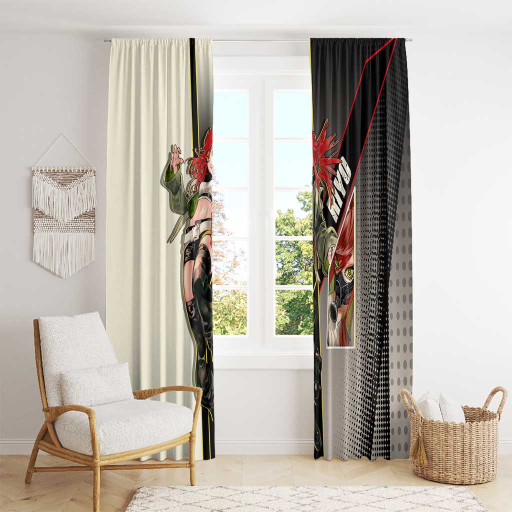 Riyo Blade Dancer Window Curtain Grunge Manga Illustration Style