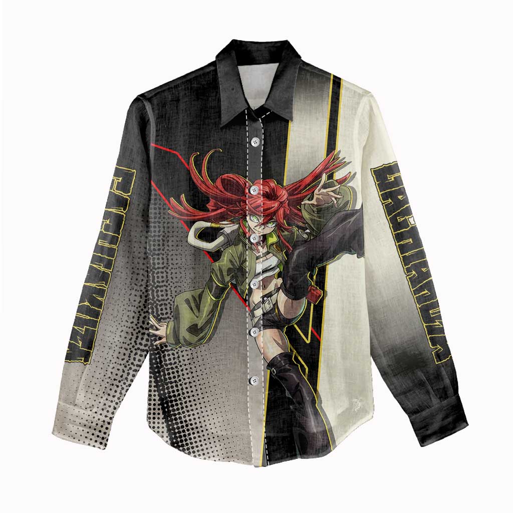 Riyo Blade Dancer Women Casual Shirt Grunge Manga Illustration Style