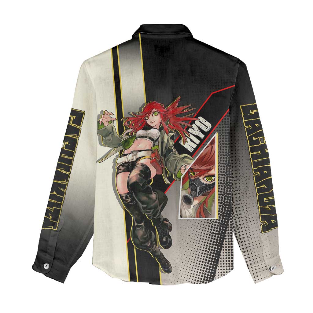 Riyo Blade Dancer Women Casual Shirt Grunge Manga Illustration Style
