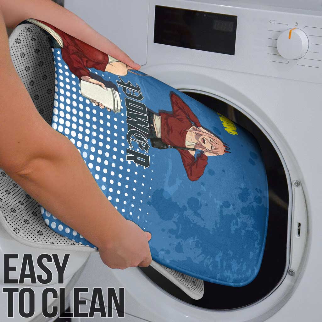 Power Chainsaw Man in Street Chic Bathroom Set Bold Blue Anime Aesthetic with Power