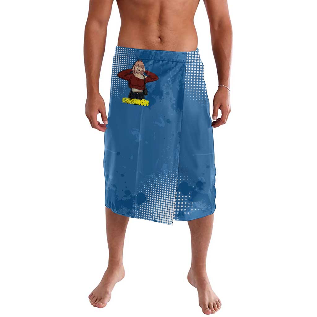 Power Chainsaw Man in Street Chic Lavalava Bold Blue Anime Aesthetic with Power