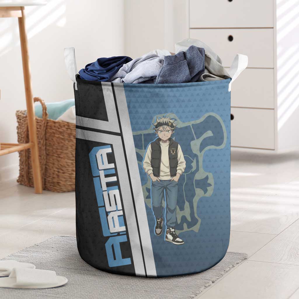 Asta from Black Clover in Modern Streetwear Laundry Basket Black Clover Anime Aesthetic - Asta Style