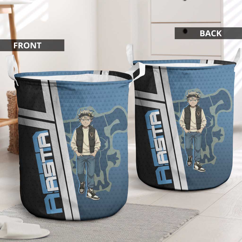 Asta from Black Clover in Modern Streetwear Laundry Basket Black Clover Anime Aesthetic - Asta Style
