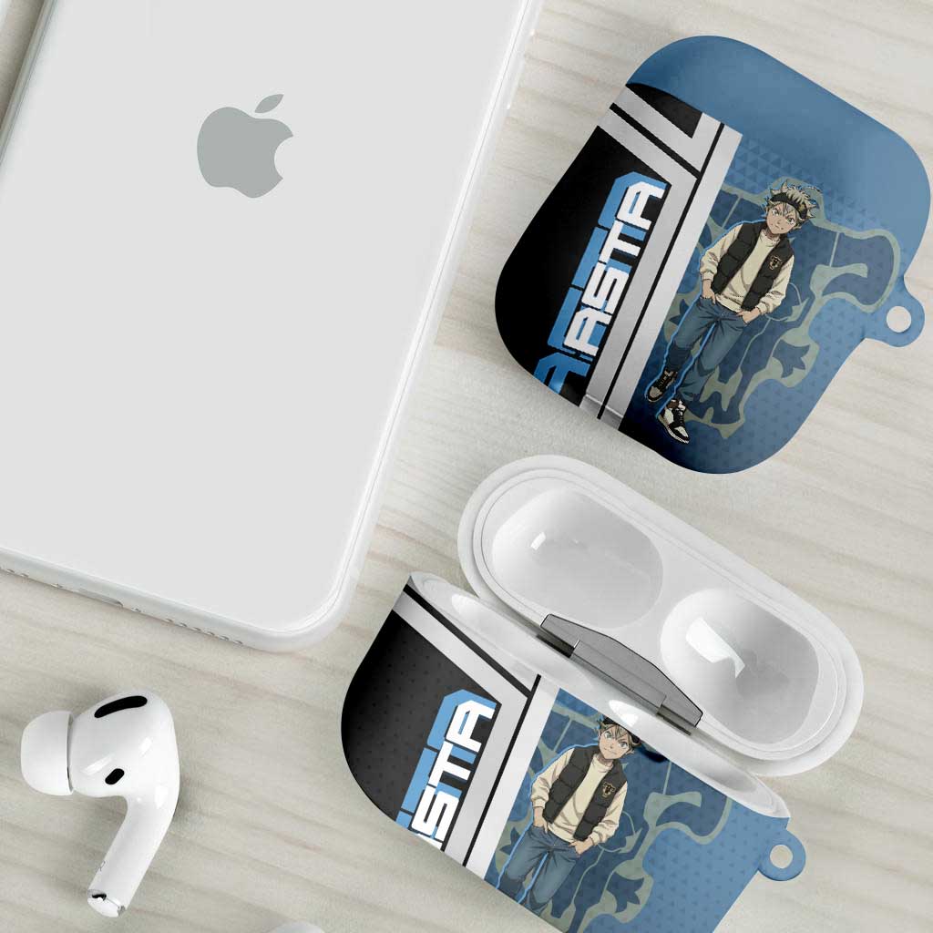 Asta from Black Clover in Modern Streetwear AirPods Case Black Clover Anime Aesthetic - Asta Style