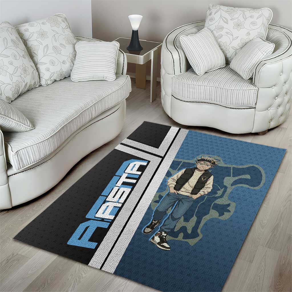 Asta from Black Clover in Modern Streetwear Area Rug Black Clover Anime Aesthetic - Asta Style