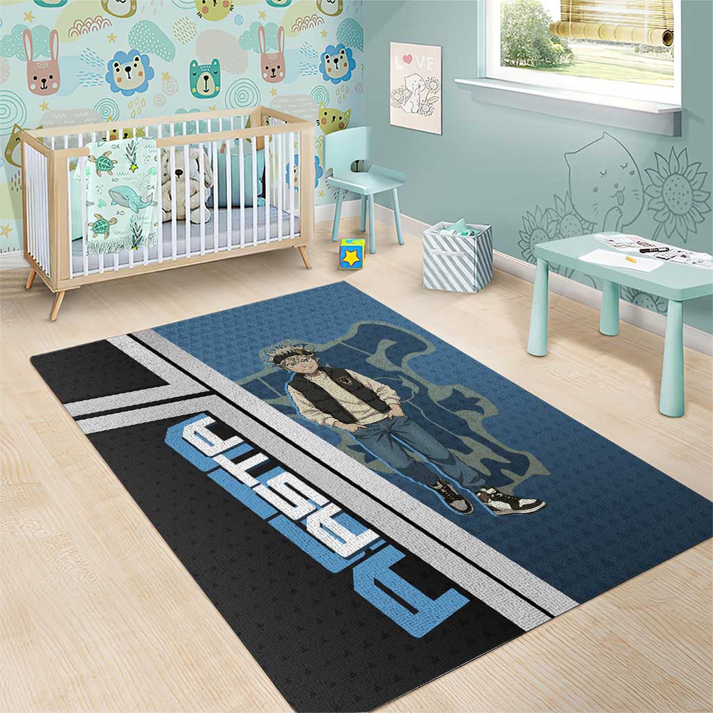 Asta from Black Clover in Modern Streetwear Area Rug Black Clover Anime Aesthetic - Asta Style