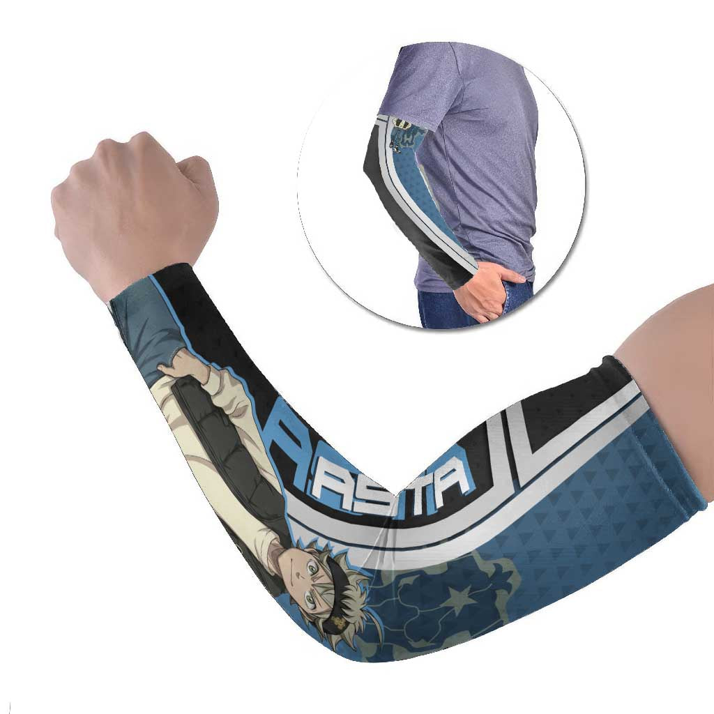 Asta from Black Clover in Modern Streetwear Arm Sleeves Black Clover Anime Aesthetic - Asta Style