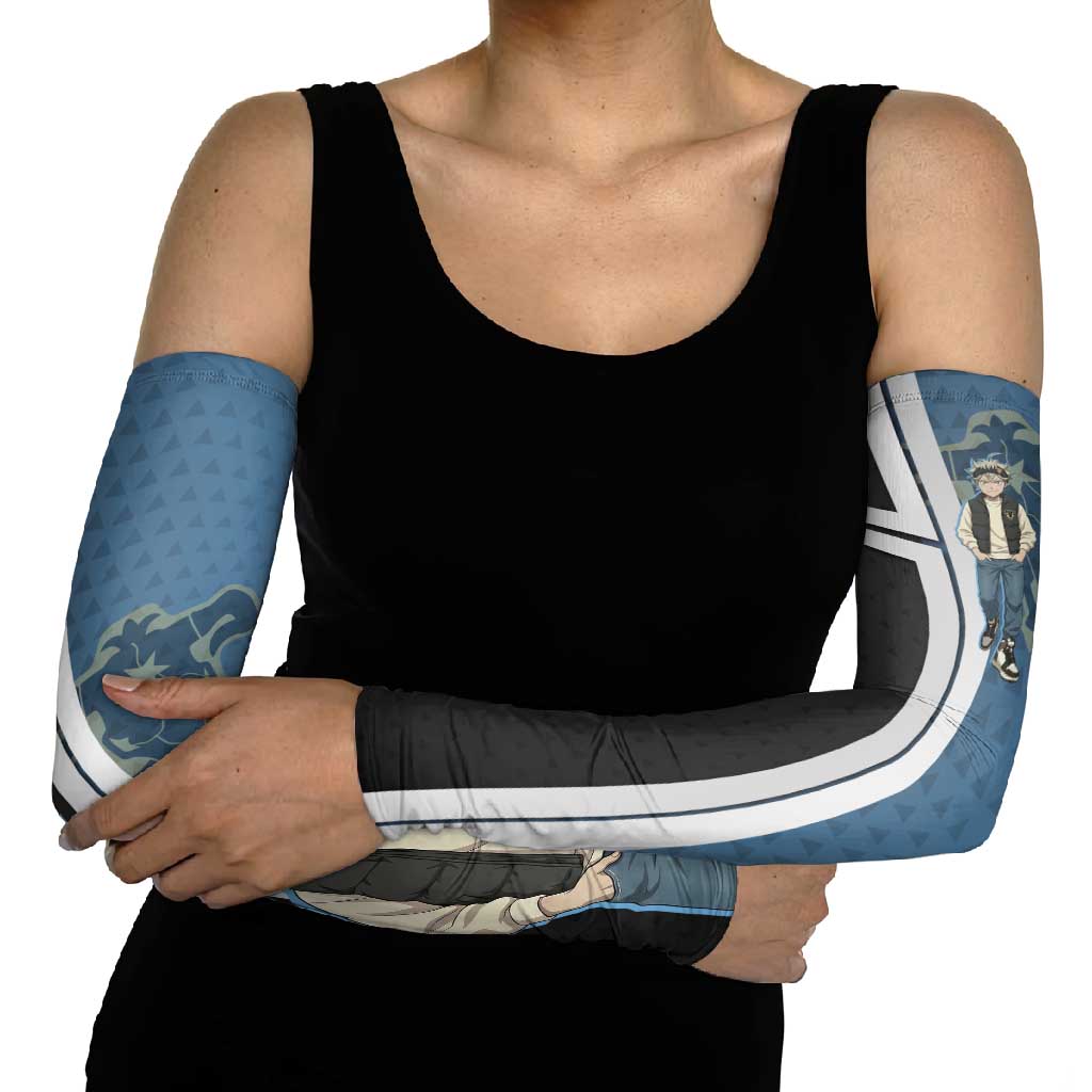 Asta from Black Clover in Modern Streetwear Arm Sleeves Black Clover Anime Aesthetic - Asta Style