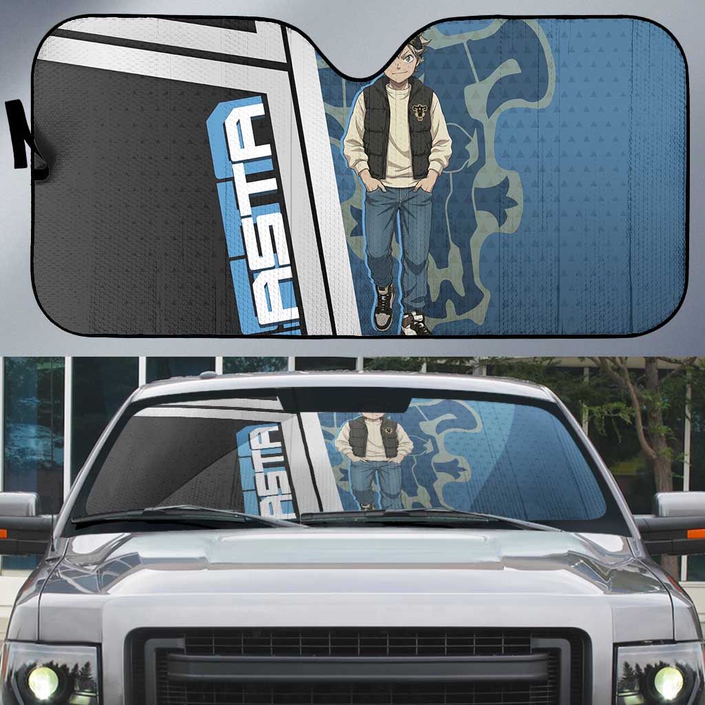 Asta from Black Clover in Modern Streetwear Auto Sun Shade Black Clover Anime Aesthetic - Asta Style