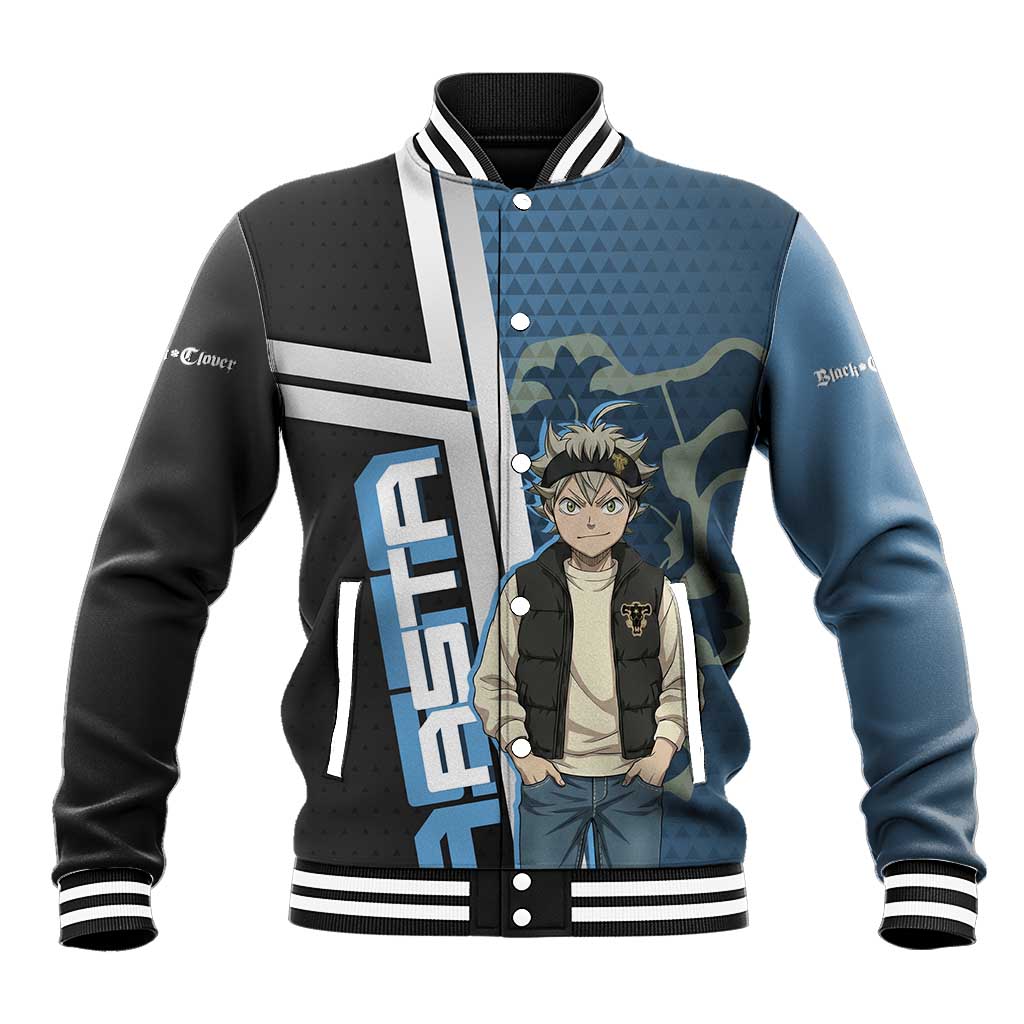 Asta from Black Clover in Modern Streetwear Baseball Jacket Black Clover Anime Aesthetic - Asta Style