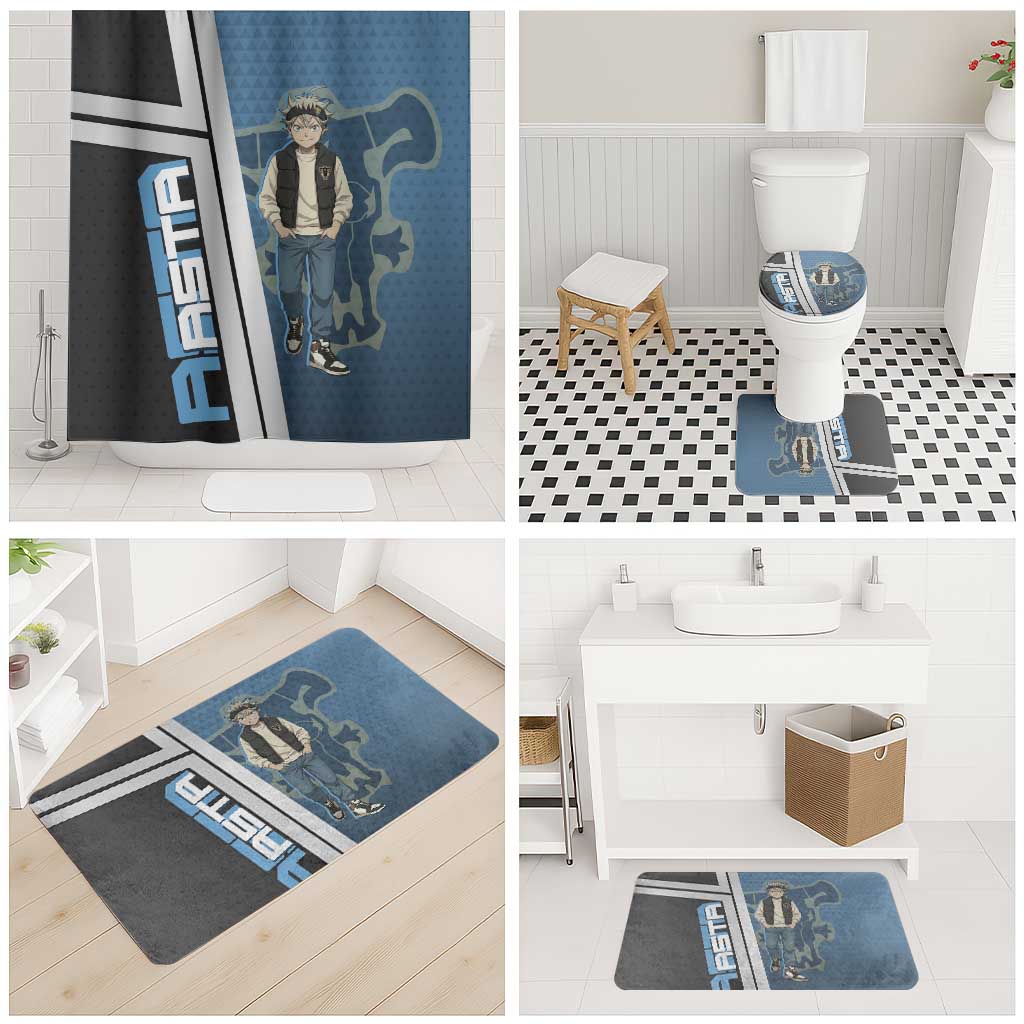 Asta from Black Clover in Modern Streetwear Bathroom Set Black Clover Anime Aesthetic - Asta Style