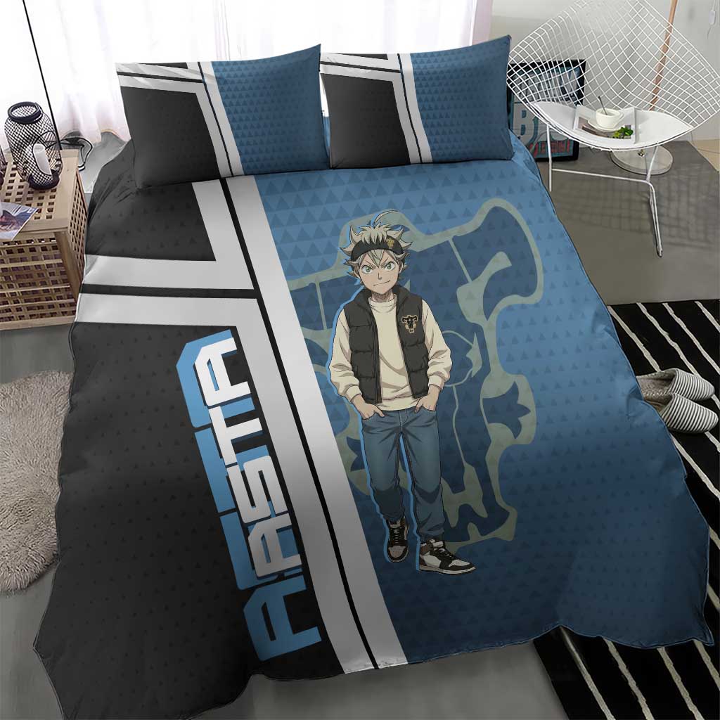 Asta from Black Clover in Modern Streetwear Bedding Set Black Clover Anime Aesthetic - Asta Style