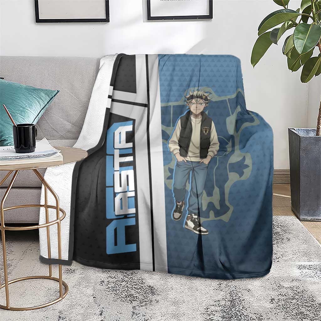 Asta from Black Clover in Modern Streetwear Blanket Black Clover Anime Aesthetic - Asta Style