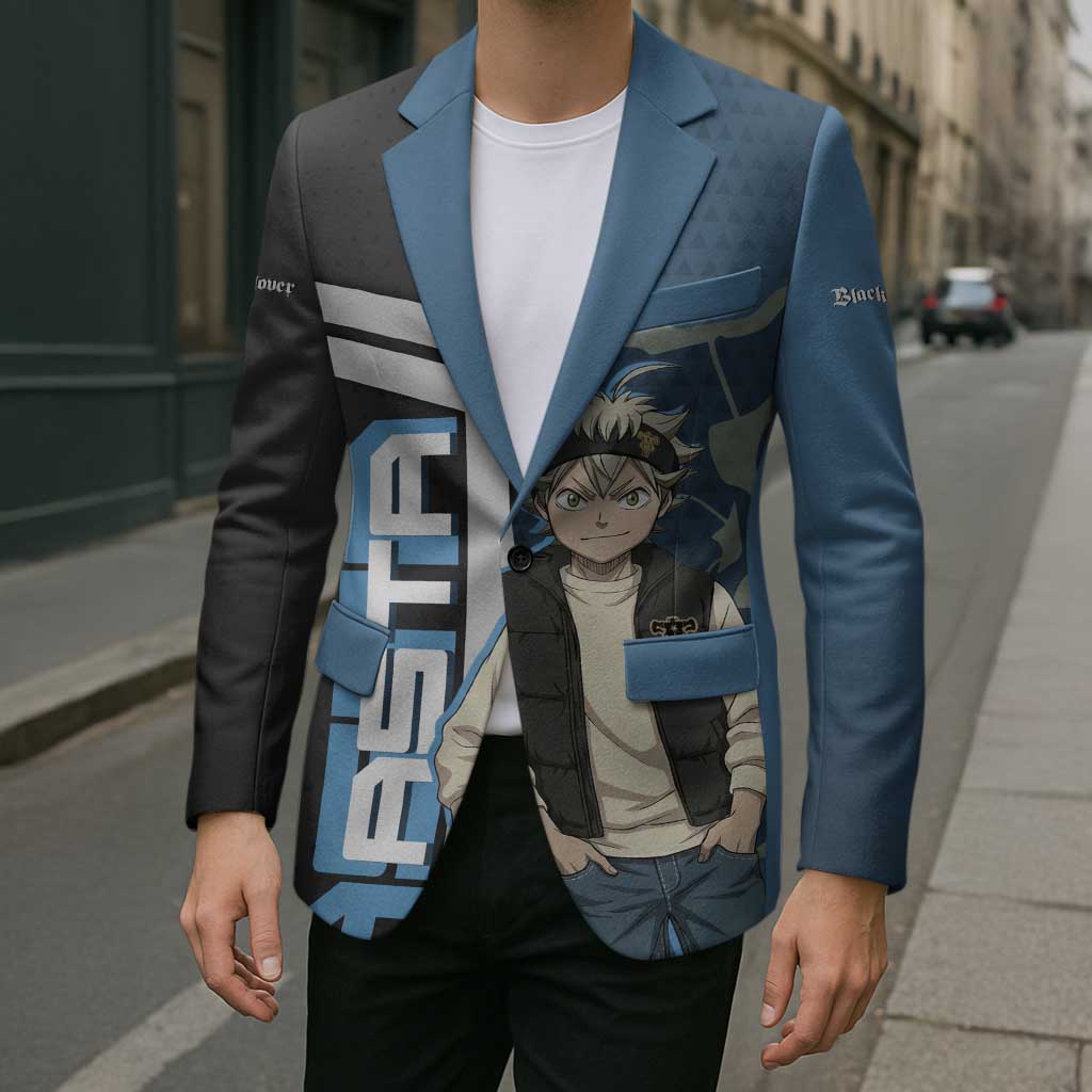 Asta from Black Clover in Modern Streetwear Blazer Black Clover Anime Aesthetic - Asta Style