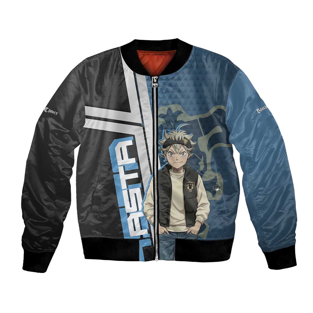 Asta from Black Clover in Modern Streetwear Bomber Jacket Black Clover Anime Aesthetic - Asta Style