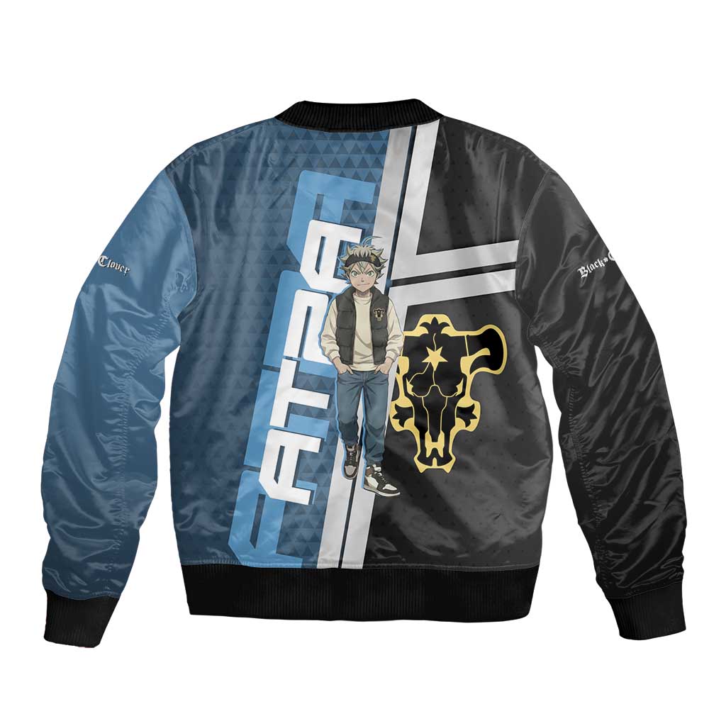 Asta from Black Clover in Modern Streetwear Bomber Jacket Black Clover Anime Aesthetic - Asta Style