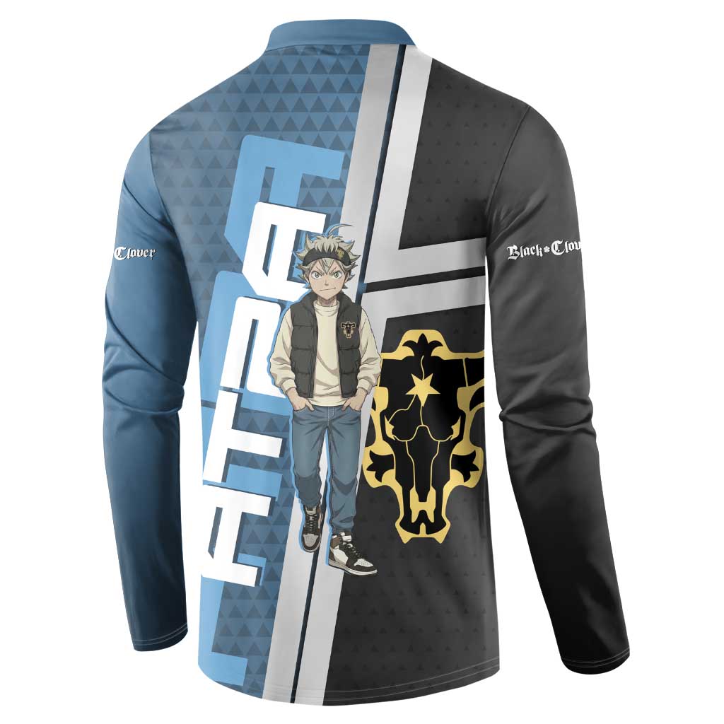 Asta from Black Clover in Modern Streetwear Button Sweatshirt Black Clover Anime Aesthetic - Asta Style