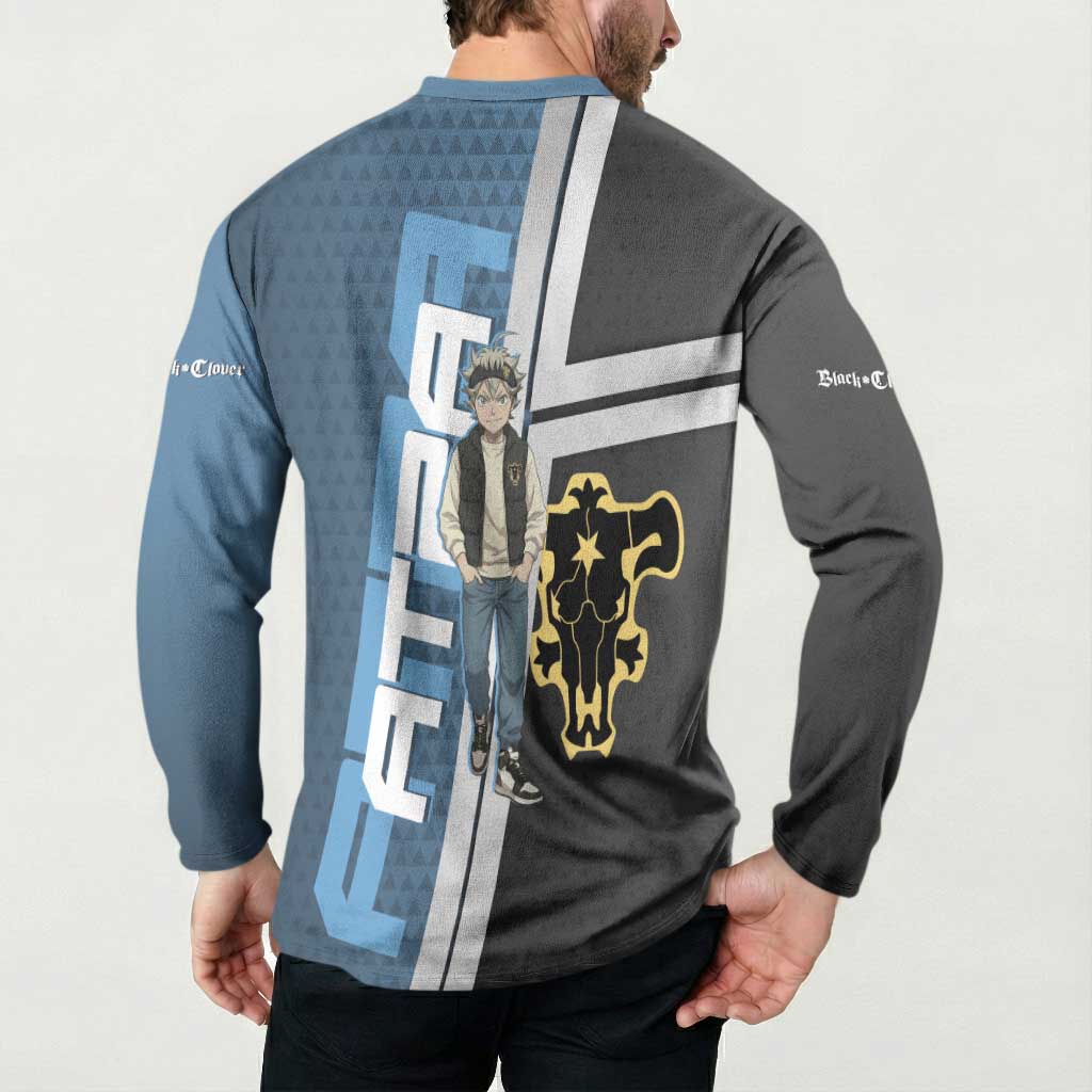 Asta from Black Clover in Modern Streetwear Button Sweatshirt Black Clover Anime Aesthetic - Asta Style