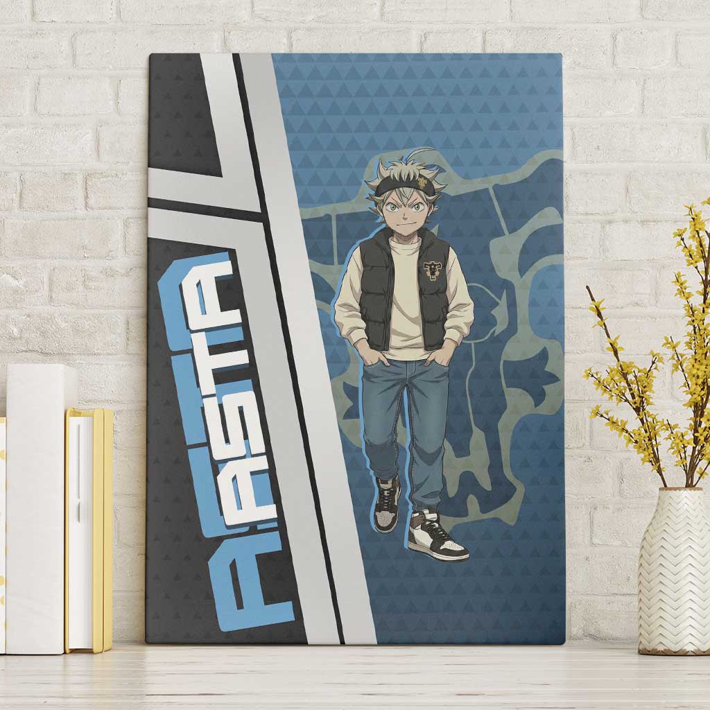 Asta from Black Clover in Modern Streetwear Canvas Wall Art Black Clover Anime Aesthetic - Asta Style