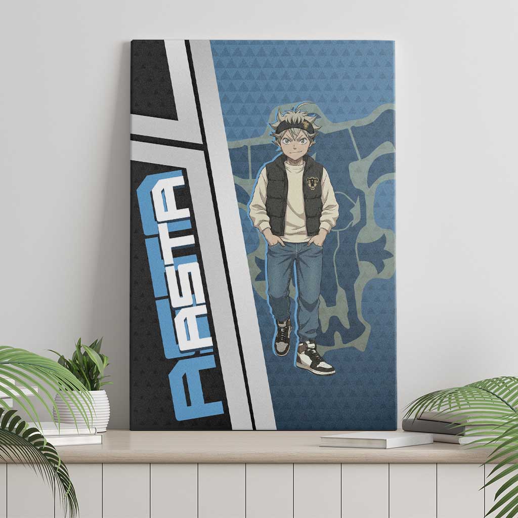 Asta from Black Clover in Modern Streetwear Canvas Wall Art Black Clover Anime Aesthetic - Asta Style
