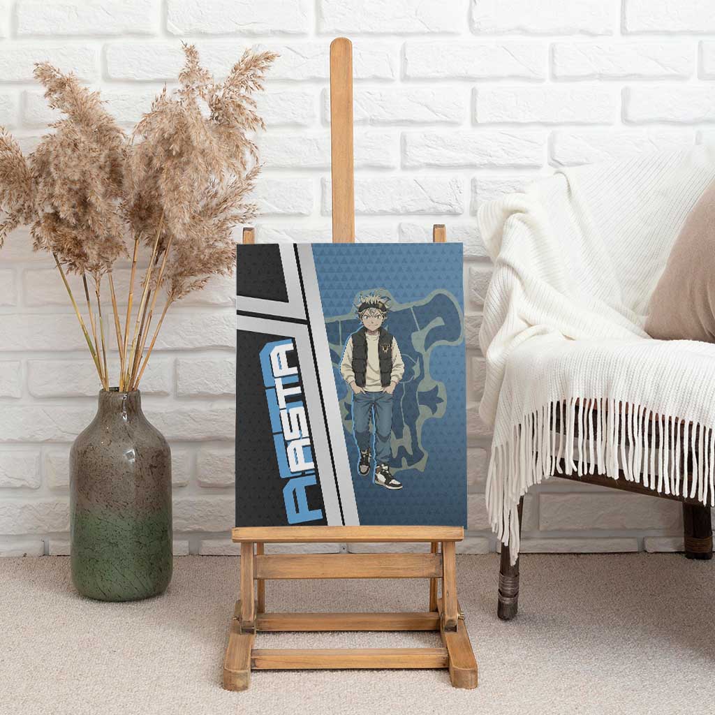 Asta from Black Clover in Modern Streetwear Canvas Wall Art Black Clover Anime Aesthetic - Asta Style
