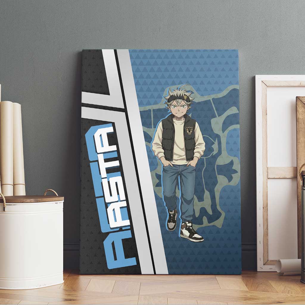 Asta from Black Clover in Modern Streetwear Canvas Wall Art Black Clover Anime Aesthetic - Asta Style