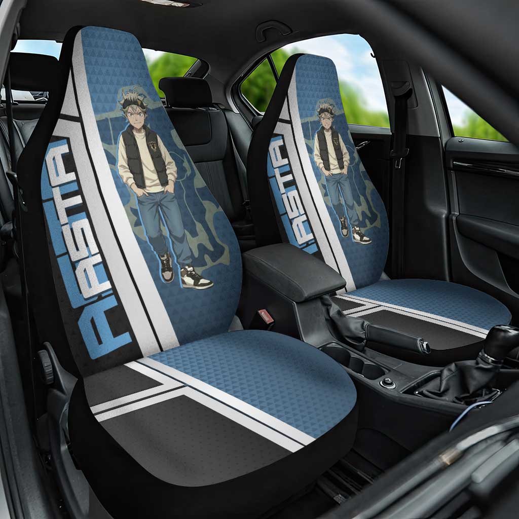 Asta from Black Clover in Modern Streetwear Car Seat Cover Black Clover Anime Aesthetic - Asta Style