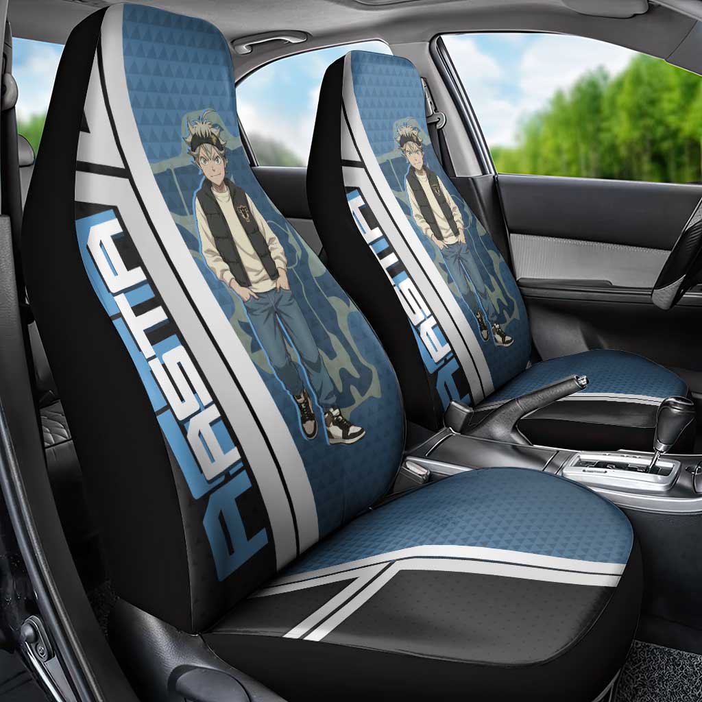 Asta from Black Clover in Modern Streetwear Car Seat Cover Black Clover Anime Aesthetic - Asta Style