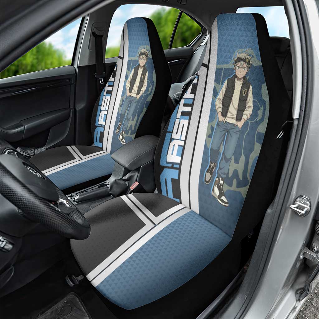 Asta from Black Clover in Modern Streetwear Car Seat Cover Black Clover Anime Aesthetic - Asta Style