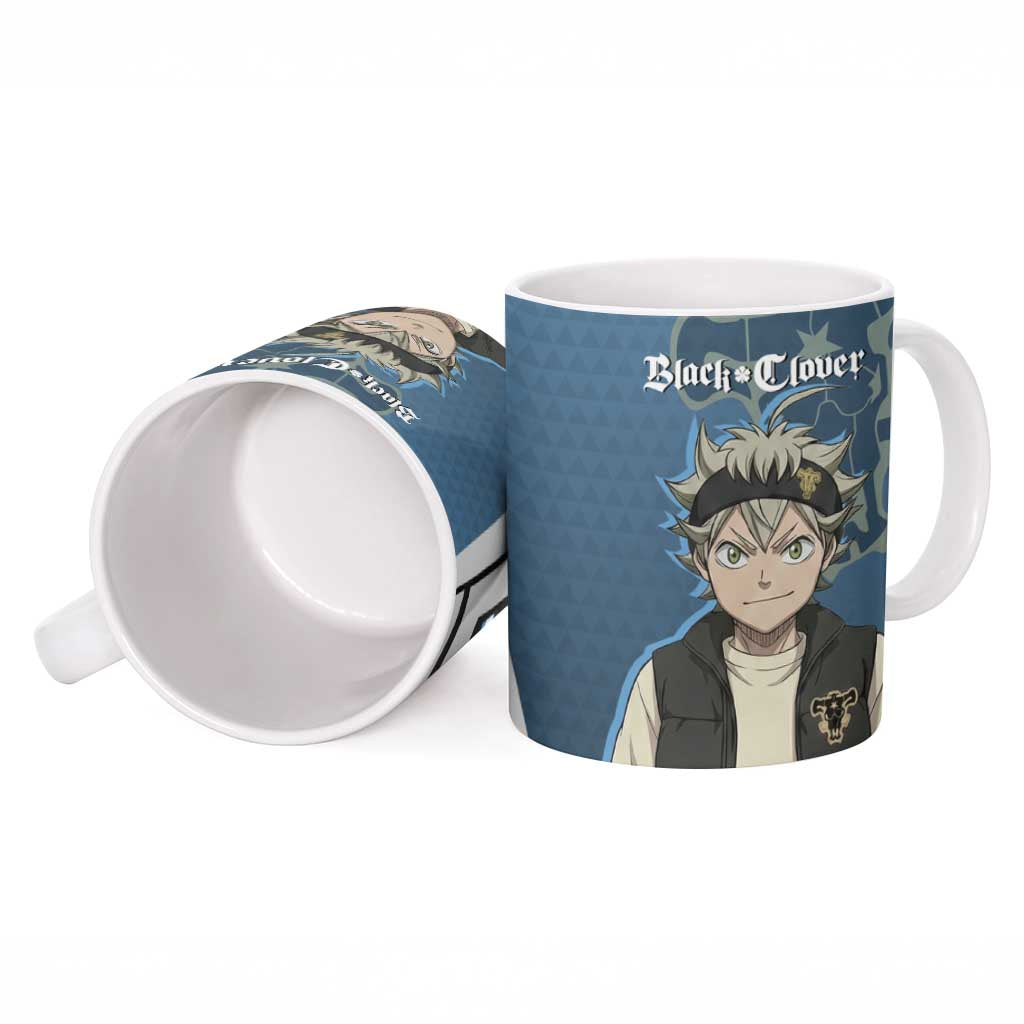 Asta from Black Clover in Modern Streetwear Ceramic Mug Black Clover Anime Aesthetic - Asta Style
